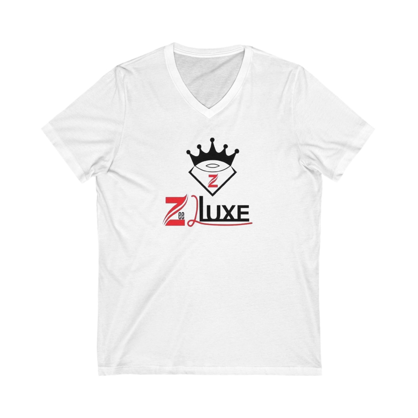 Unisex Jersey Short Sleeve V-Neck Tee